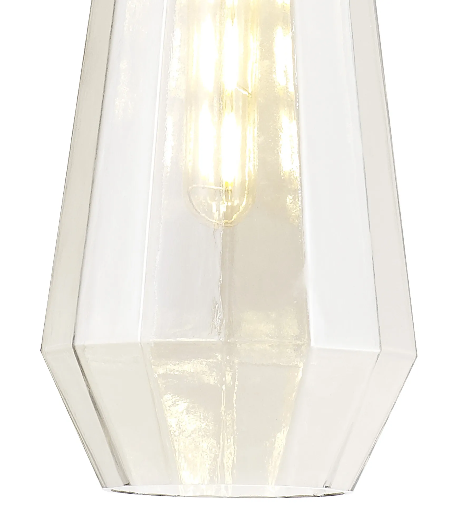 Markus Glass Pendant 1 Light Cognac Slim Cone Polished Chrome D0602  Deco Markus